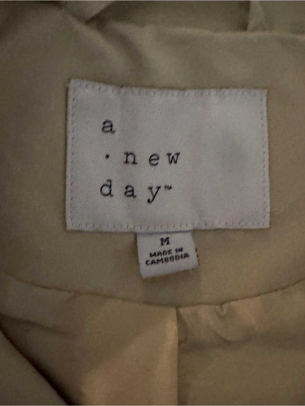 a new day tan  Cinch-Waist Utility Jacket Medium NWOT - Picture 8 of 8